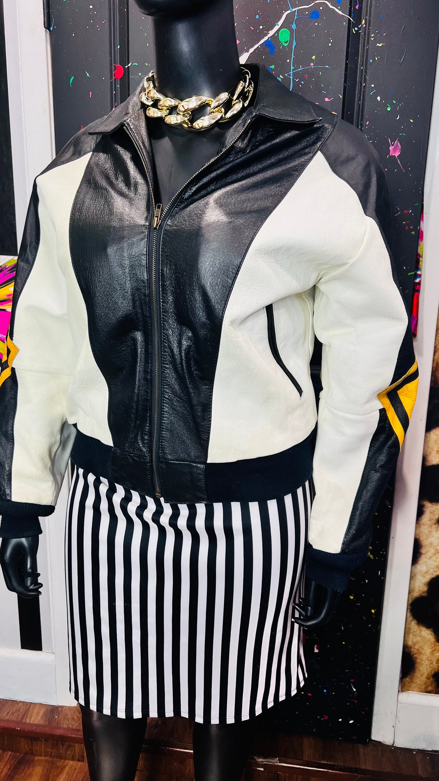 Vintage Genuine Leather Winding Road Jacket (14/16) *KC