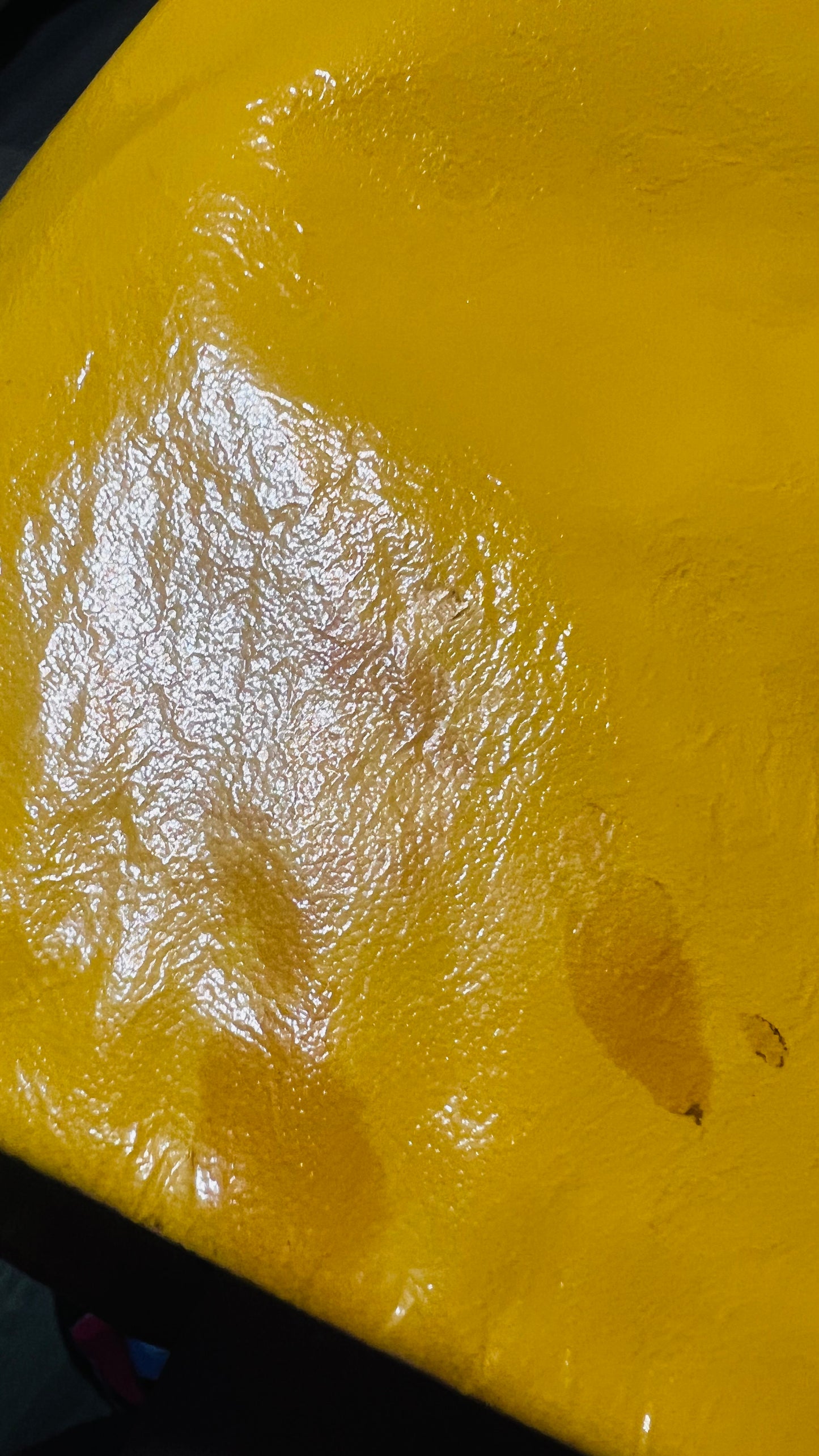Coach Yellow Patent Faux Leather Skirt (14)