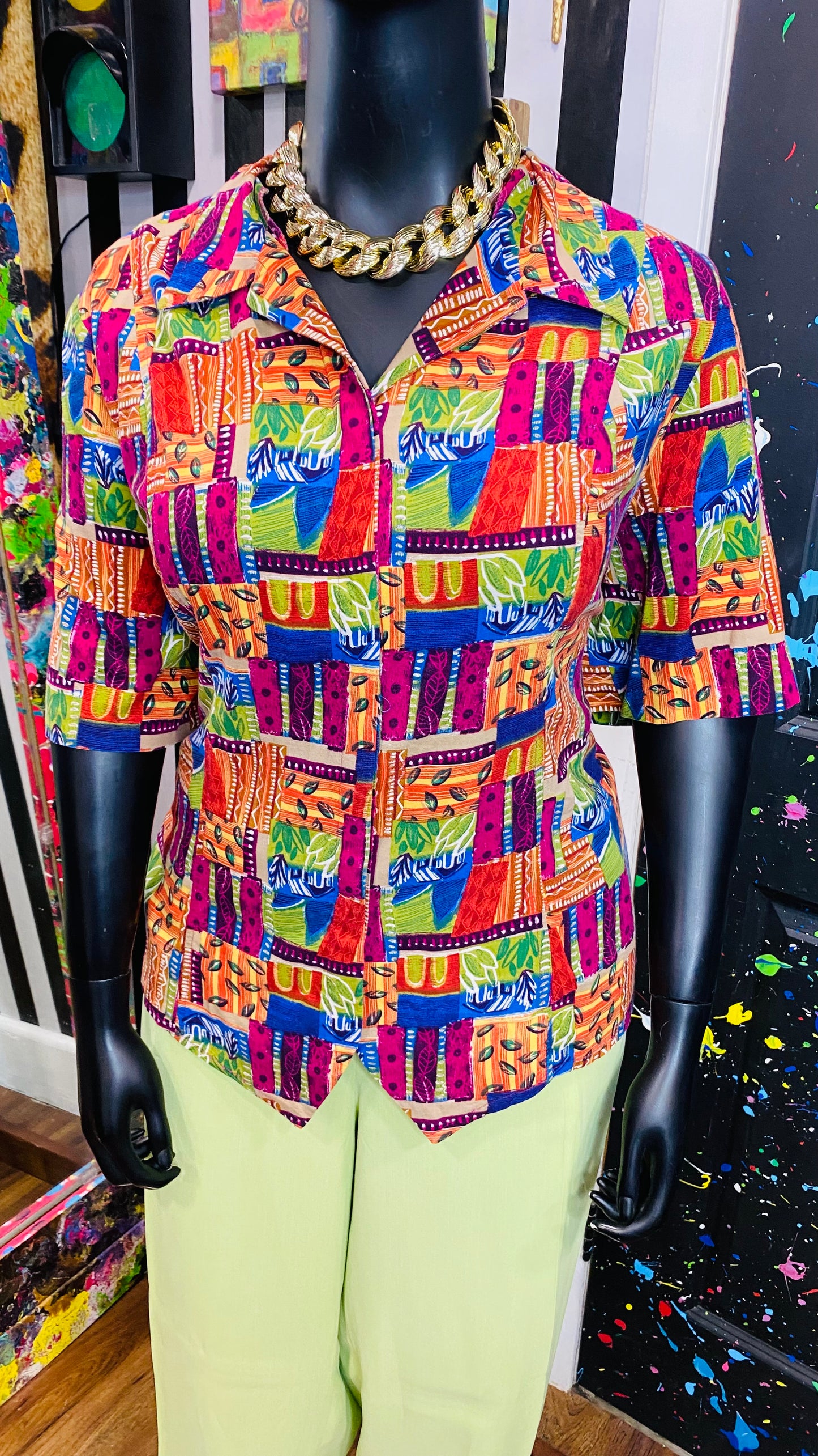 Vintage Rayon Blouse (24)