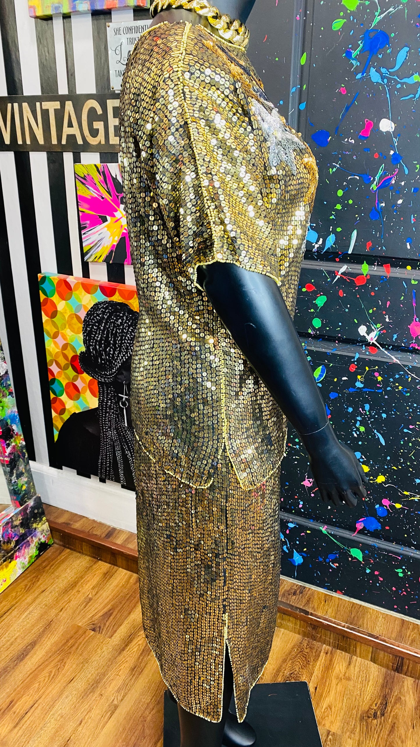 Vintage Sequin Skirt Set (18/20)