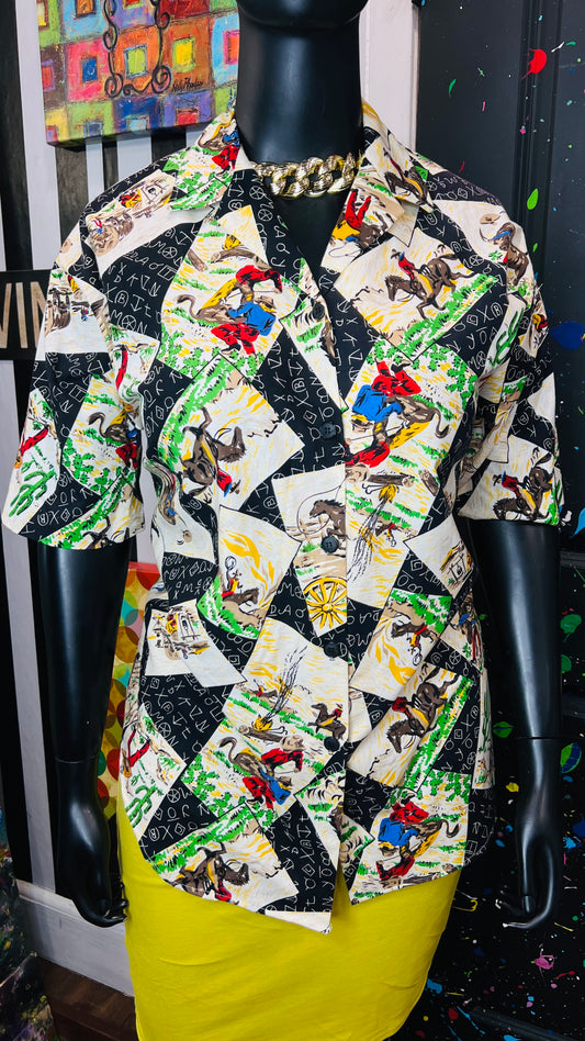 Vintage Cotton Cowboy Blouse (20)