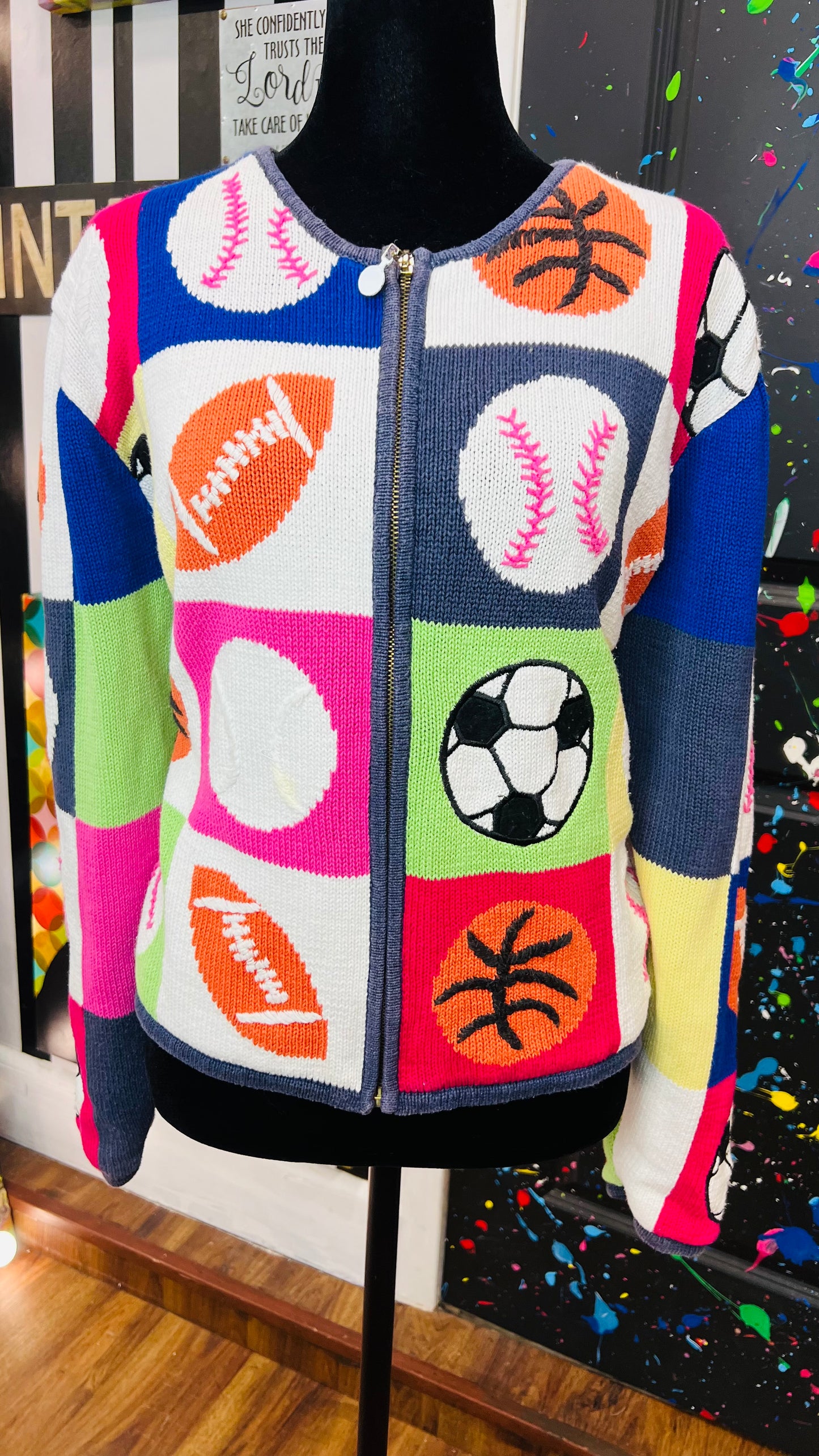 Vintage Sports Cropped Sweater (14/16)