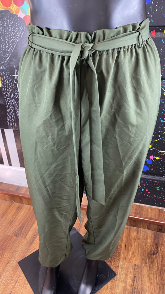 Green w/belt Pants