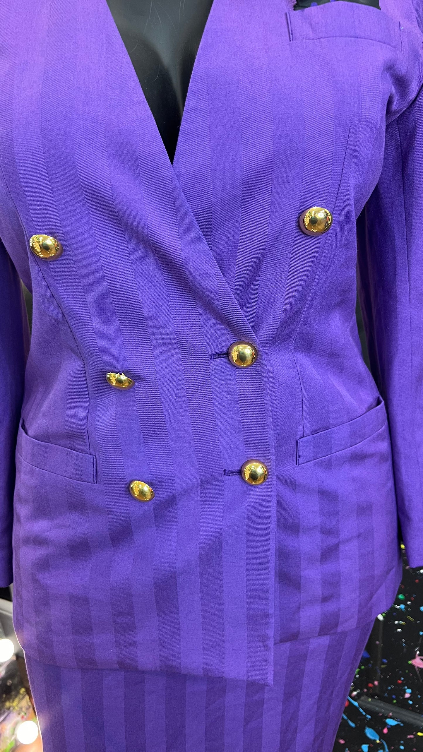 Vintage Purple Double Breasted Suit (12)