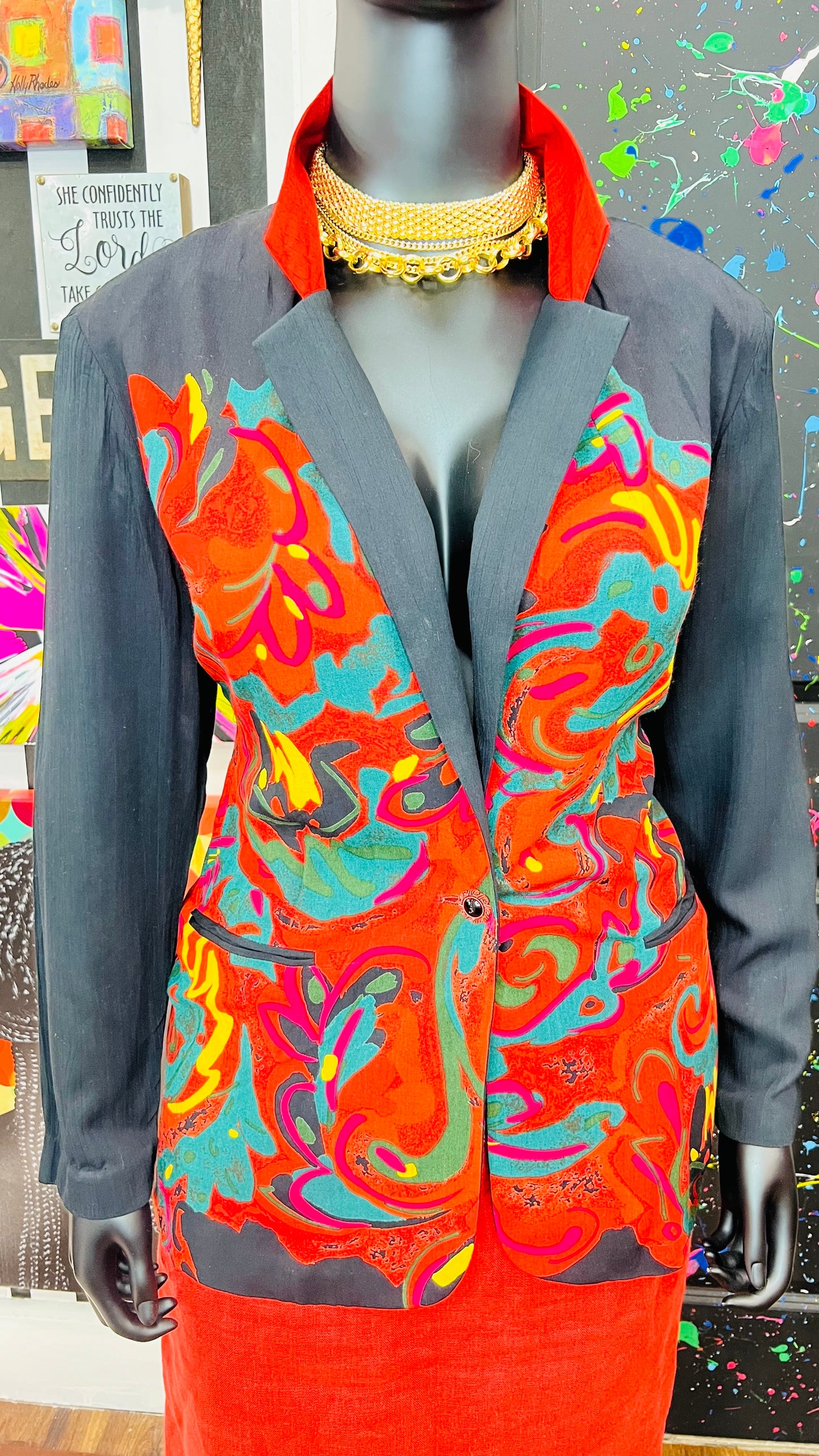 Vintage Rayon Blazer (18)