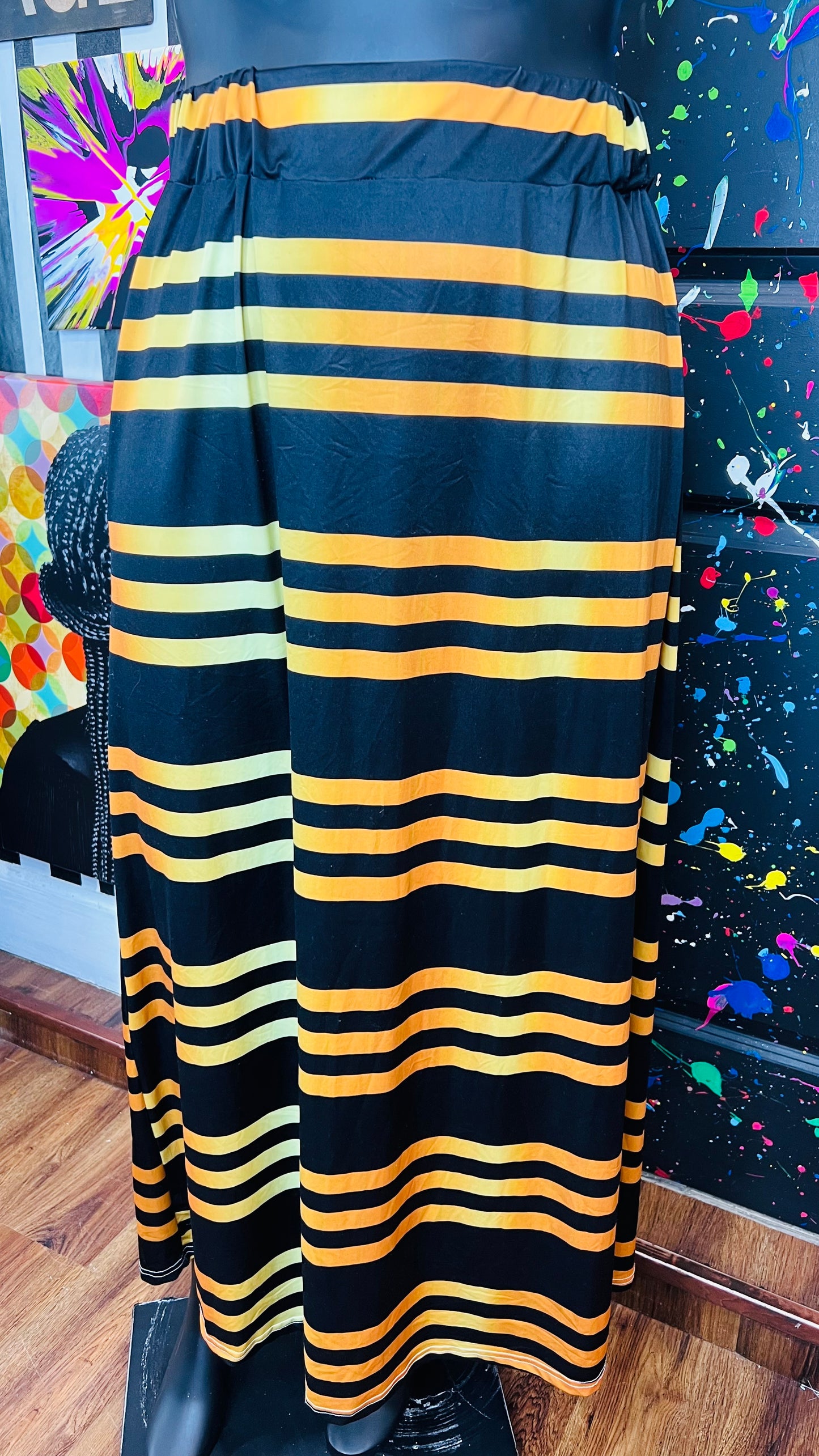 Modern Ombrè Striped Skirt (22)