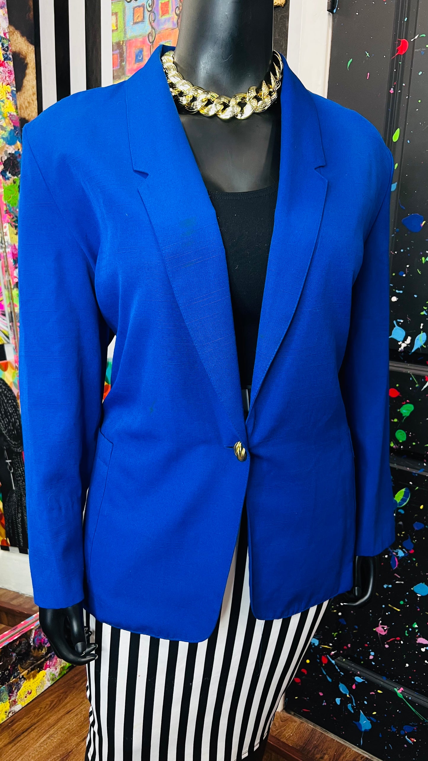Vintage Blue Blazer (26W)