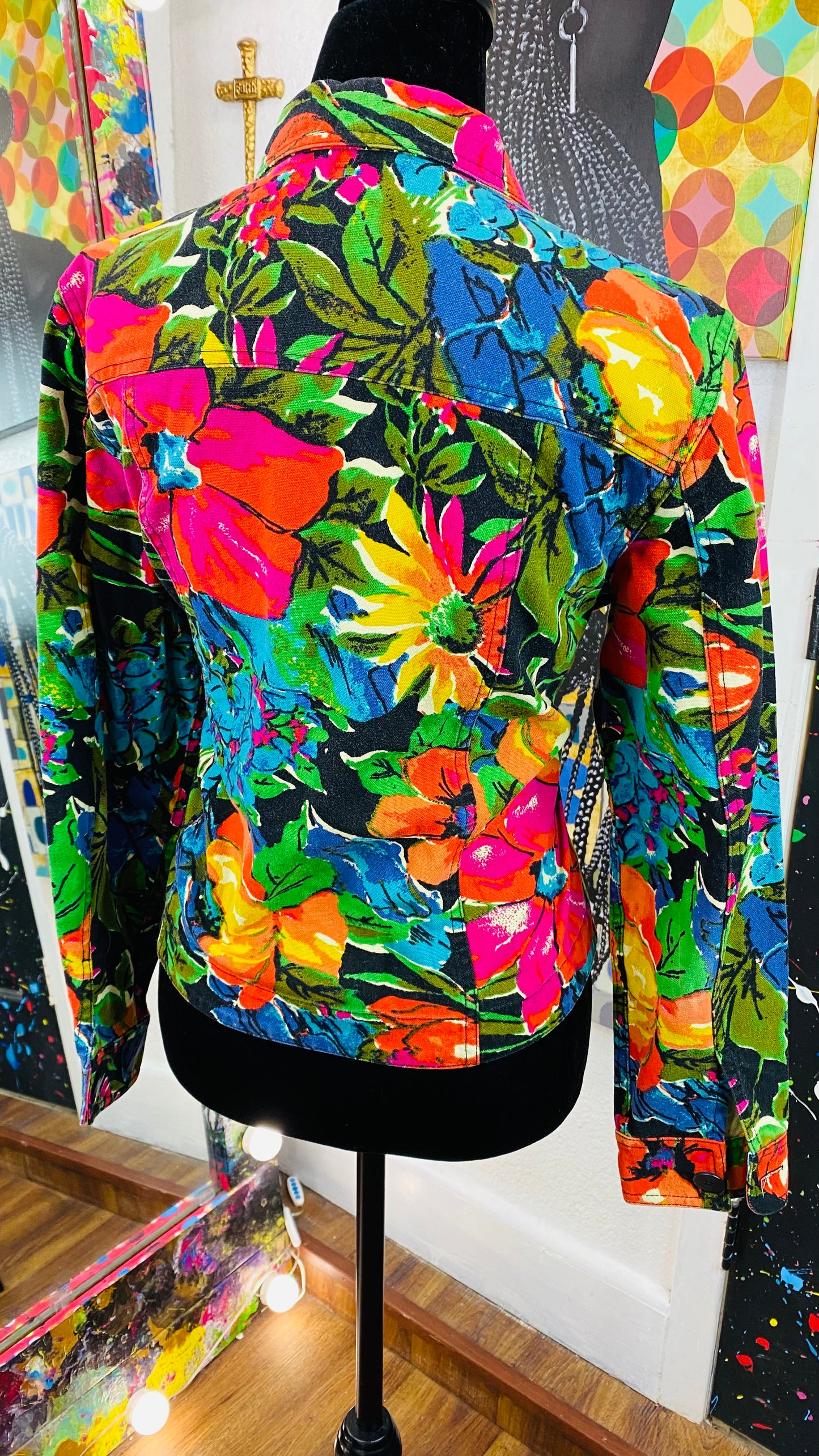 Vintage Floral Denim Jacket