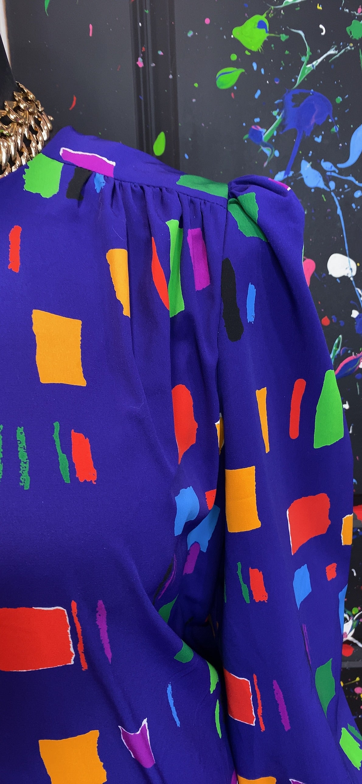 Vintage Purple 80’s ‘FUN’ Dress (20/22)