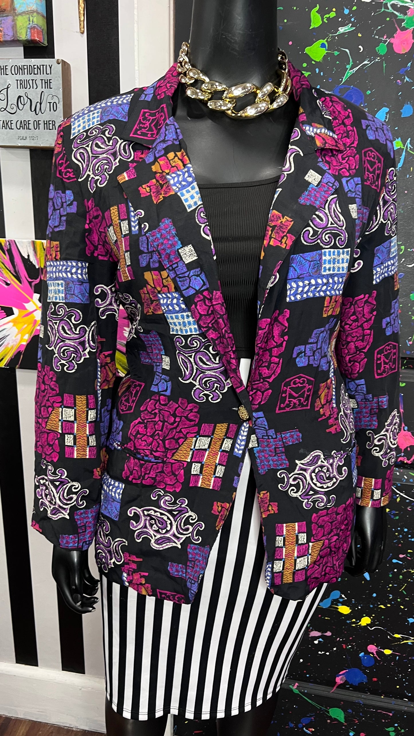 Vintage Abstract Blazer (18/20)