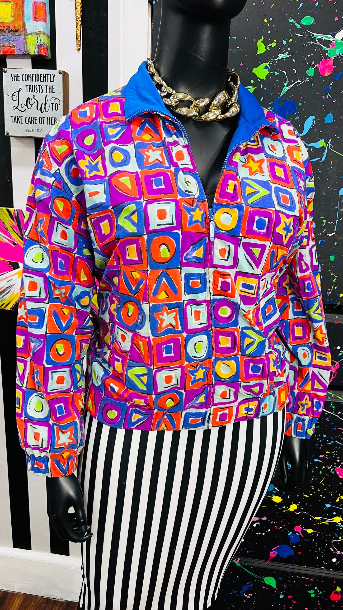 Vintage 80’s Windbreaker Jacket (16)