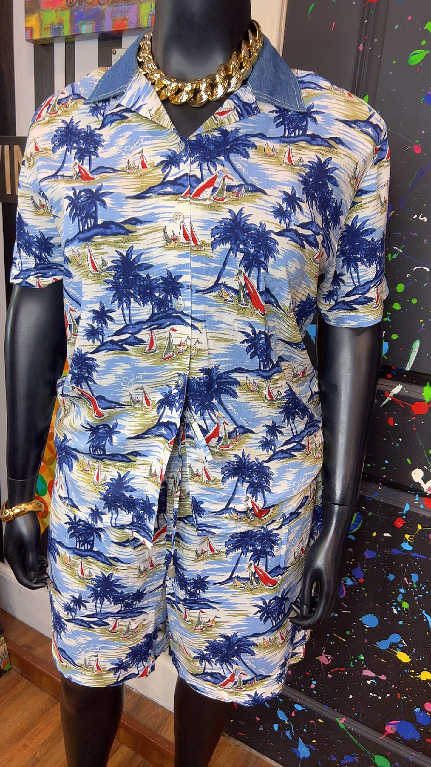 Vintage Tropical Shorts Set (16)