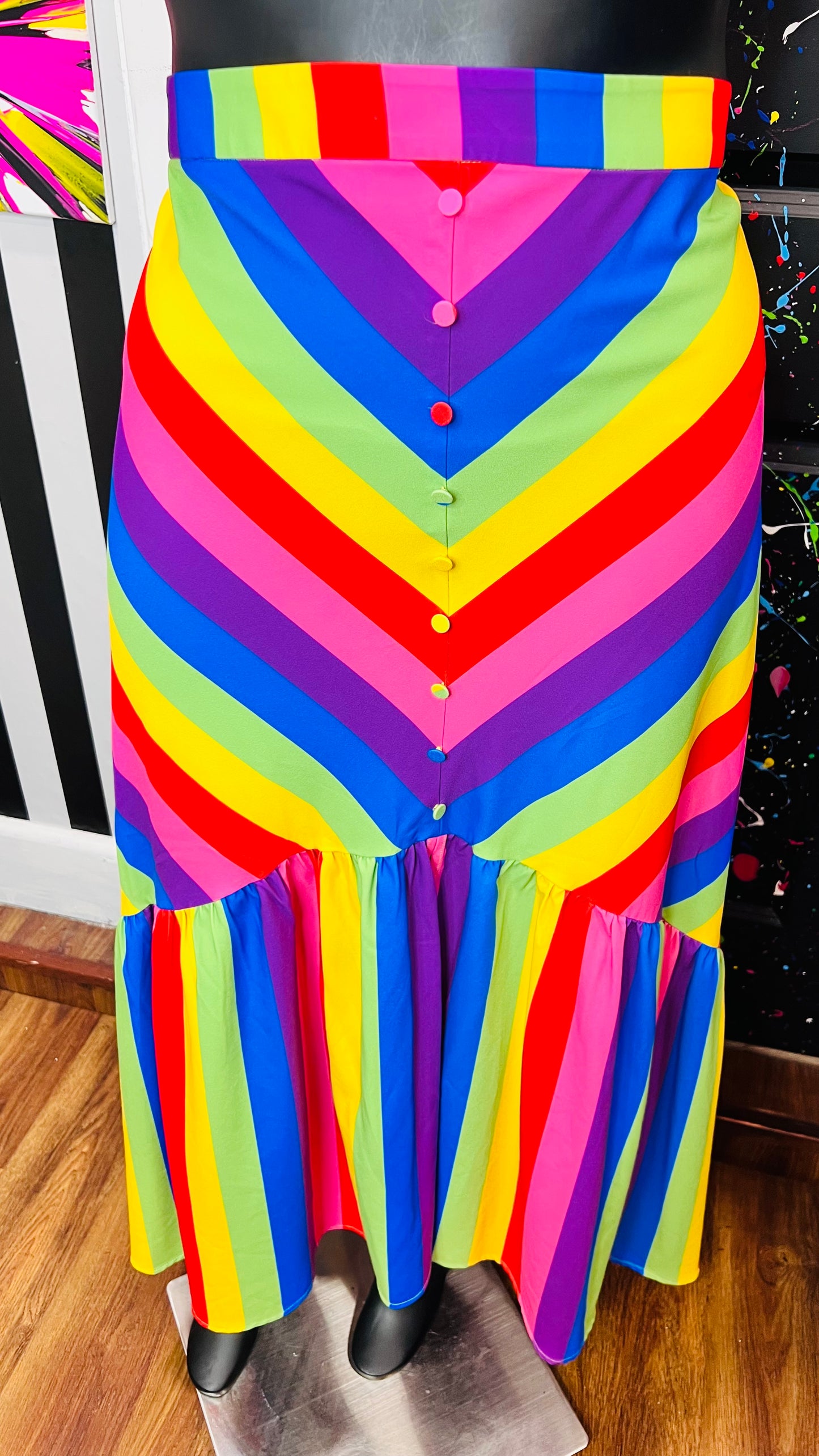Eloquii New w/ Tags Rainbow Skirt (22)