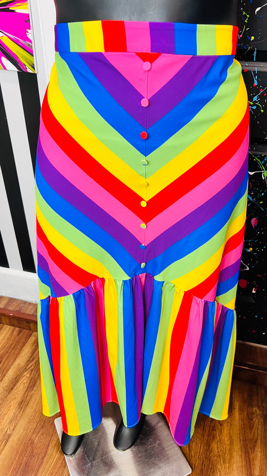 Eloquii New w/ Tags Rainbow Skirt (22)