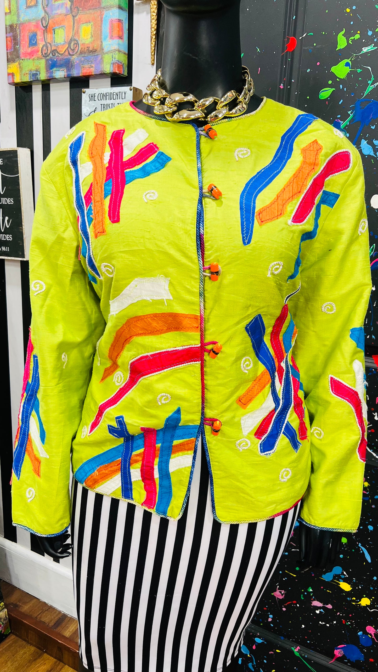 Vintage 100% Silk Blazer (24)