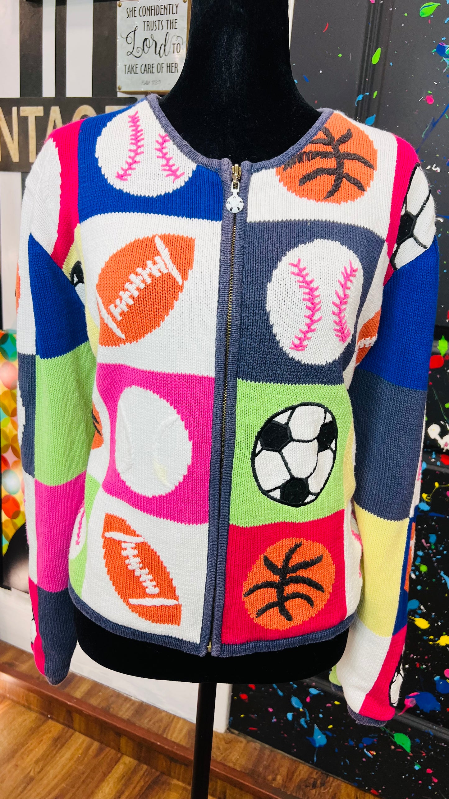 Vintage Sports Cropped Sweater (14/16)