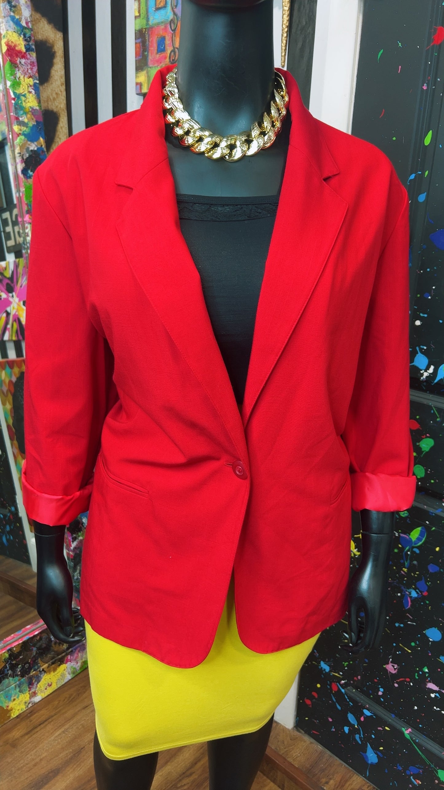 Vintage Red Blazer (24W)