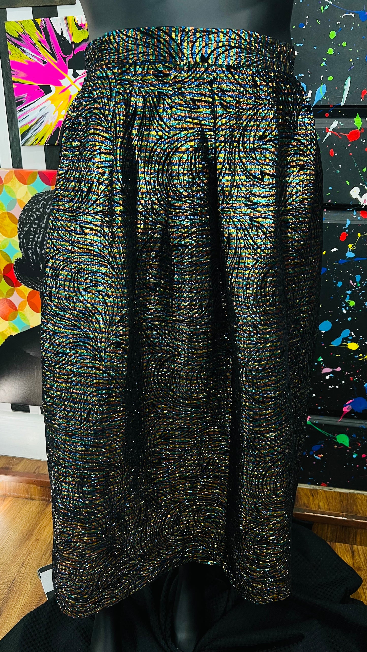 Vintage Shimmer Skirt w/ Pockets (20)