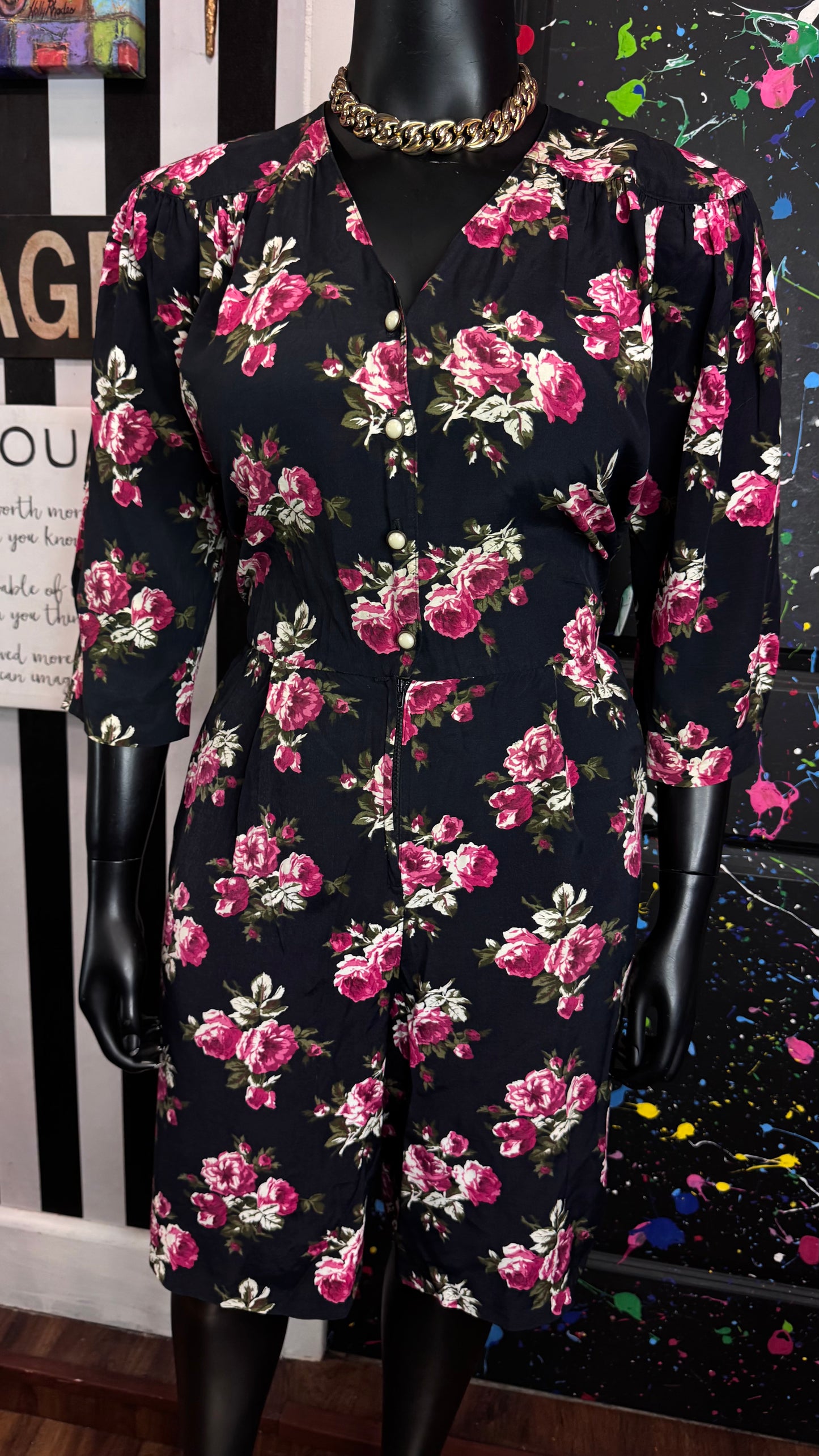 Vintage Floral Rayon Romper (20)