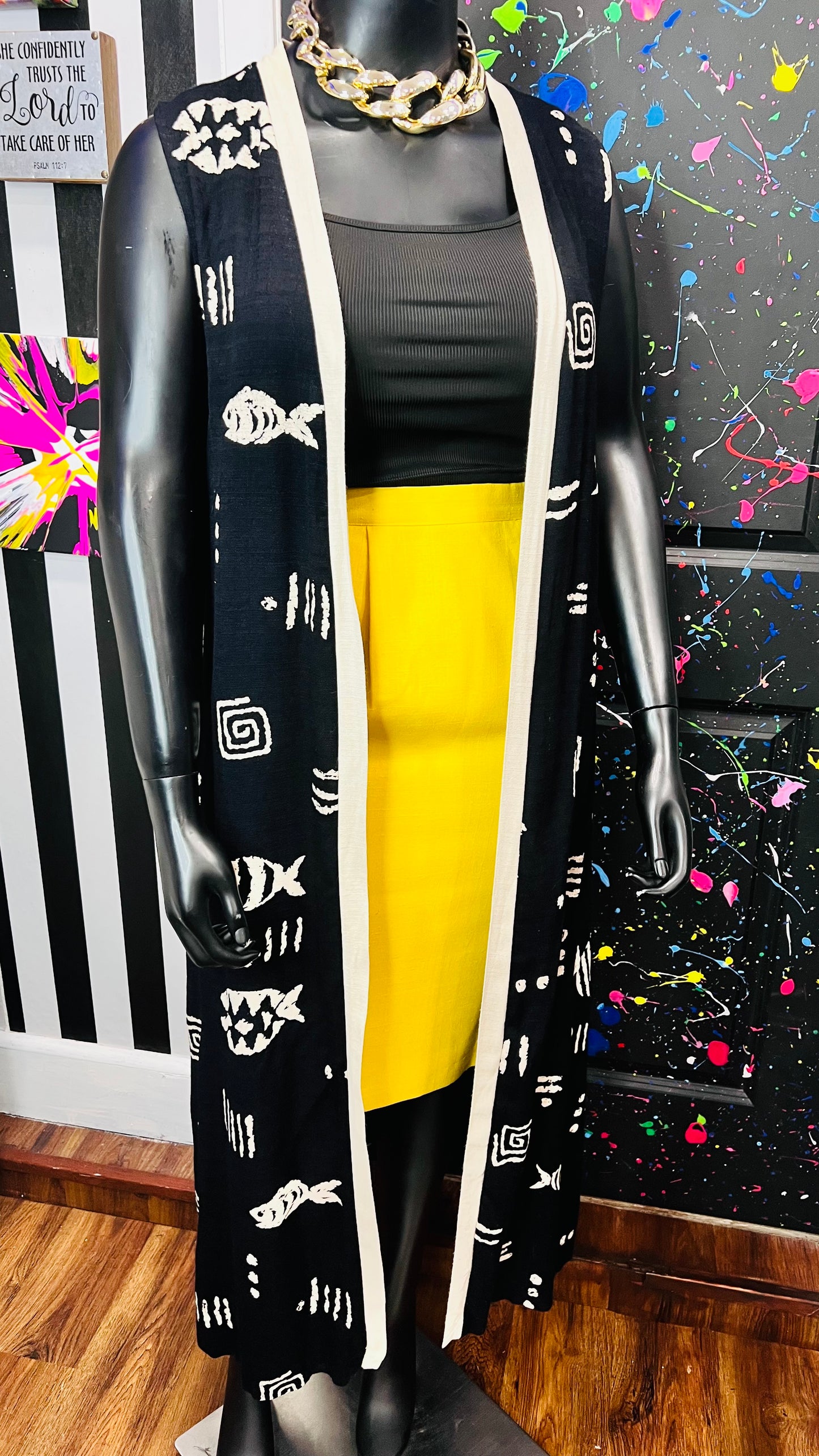 Vintage Tribal Print Duster (22W)