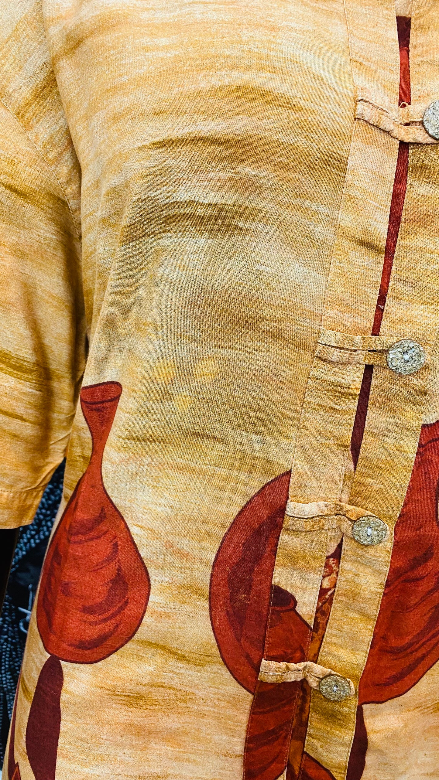 Vintage Rayon Traditional African Skirt Set (18)
