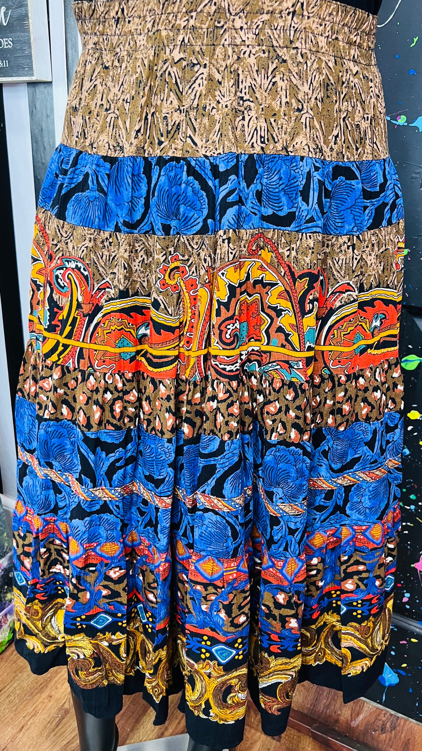 Vintage 100% Rayon Carole Little Skirt Set (14/16)