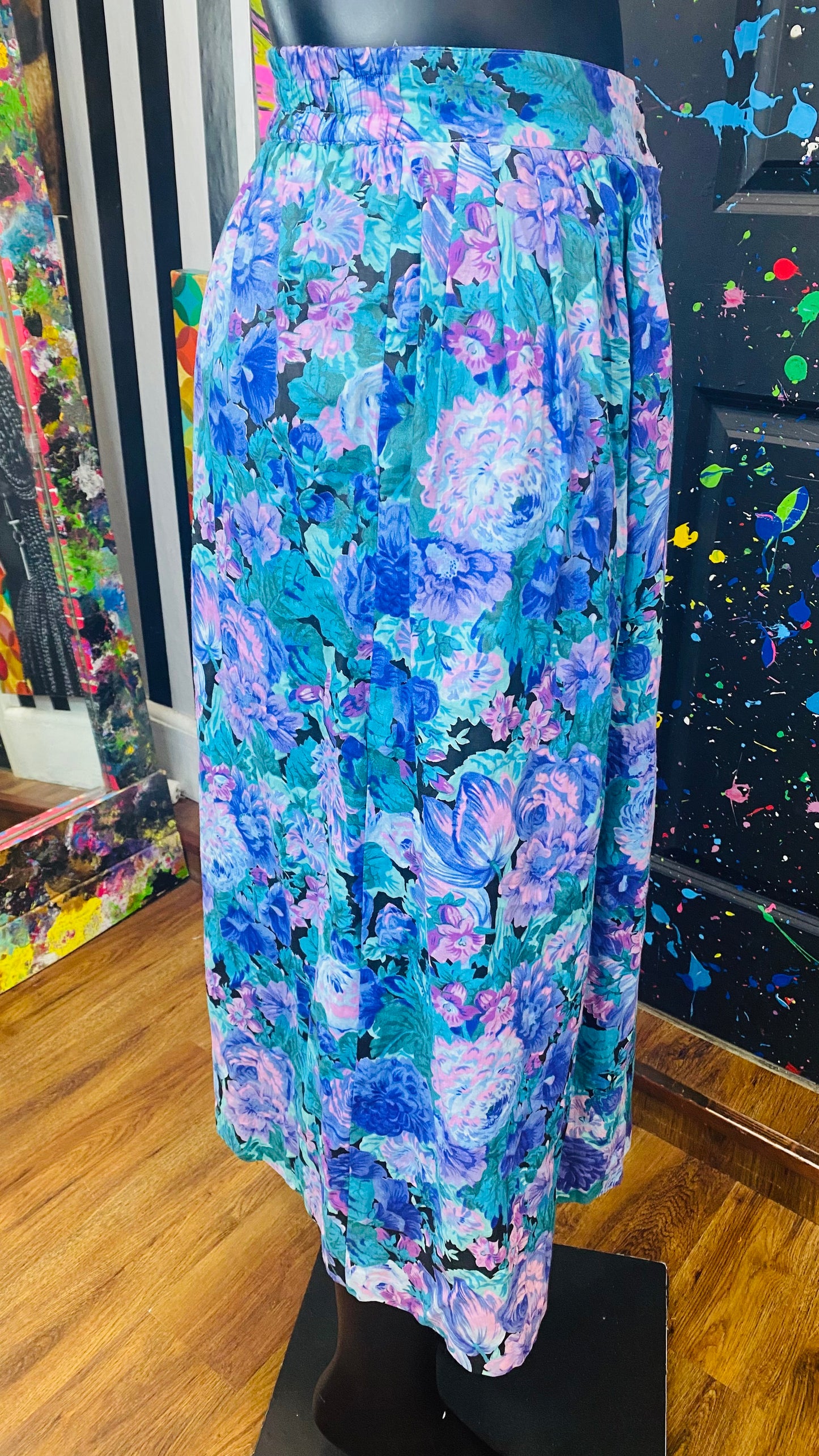 Vintage Floral Skirt (16)