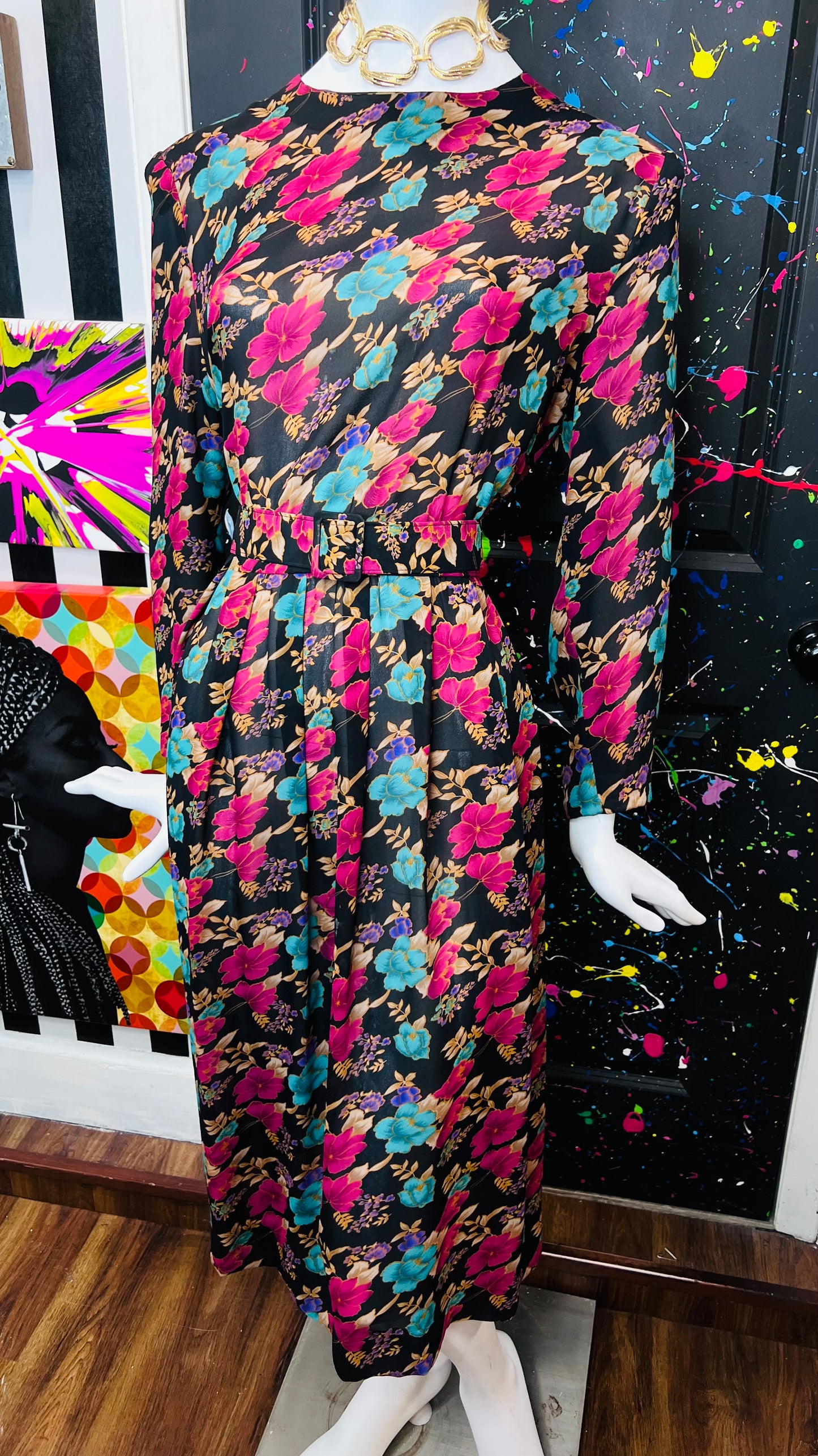 Vintage Floral Dress (16)
