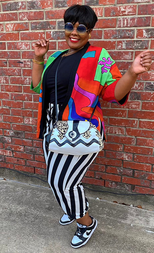 Vintage Vibrant Hand Painted Duster (22/24) *KC