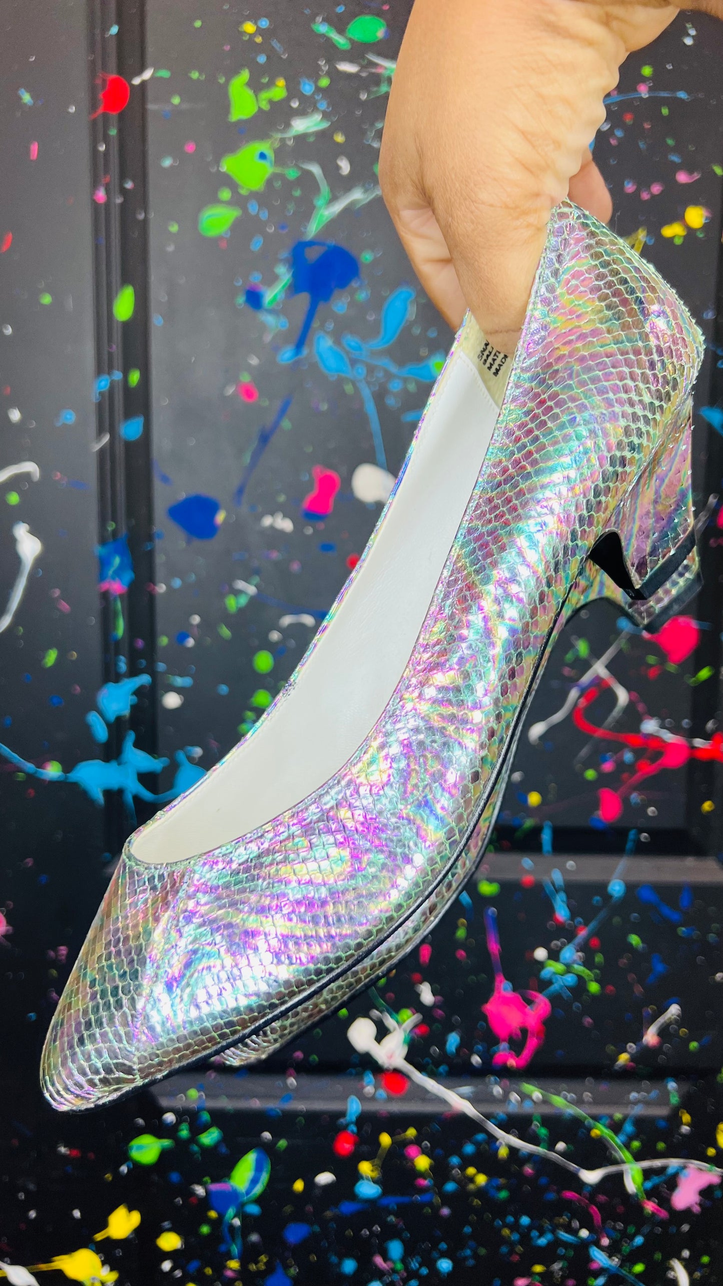 Vintage Holographic Heels- New w/Out Tags (10)