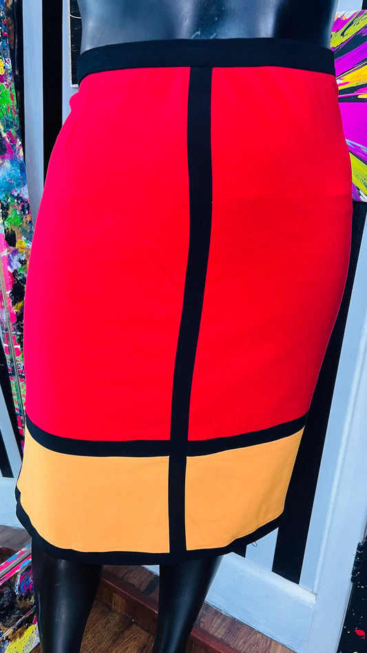 Vintage Colorblock Skirt (14)
