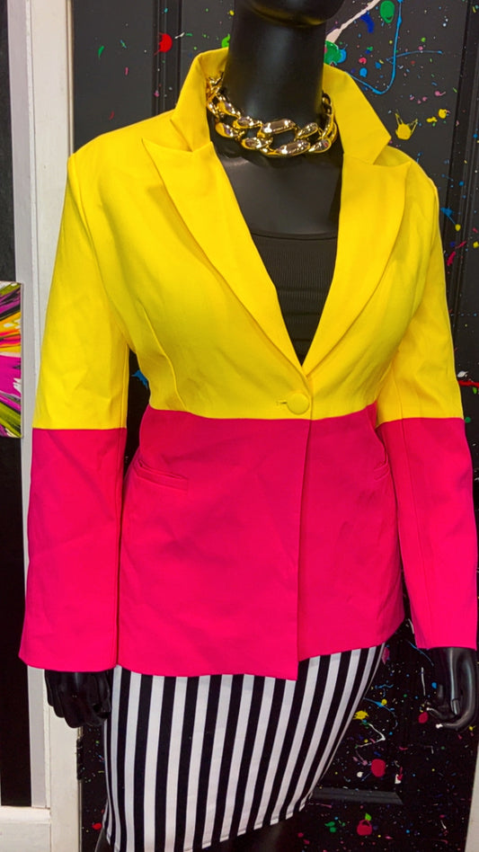 New w/ Tags Color Block Blazer (20)