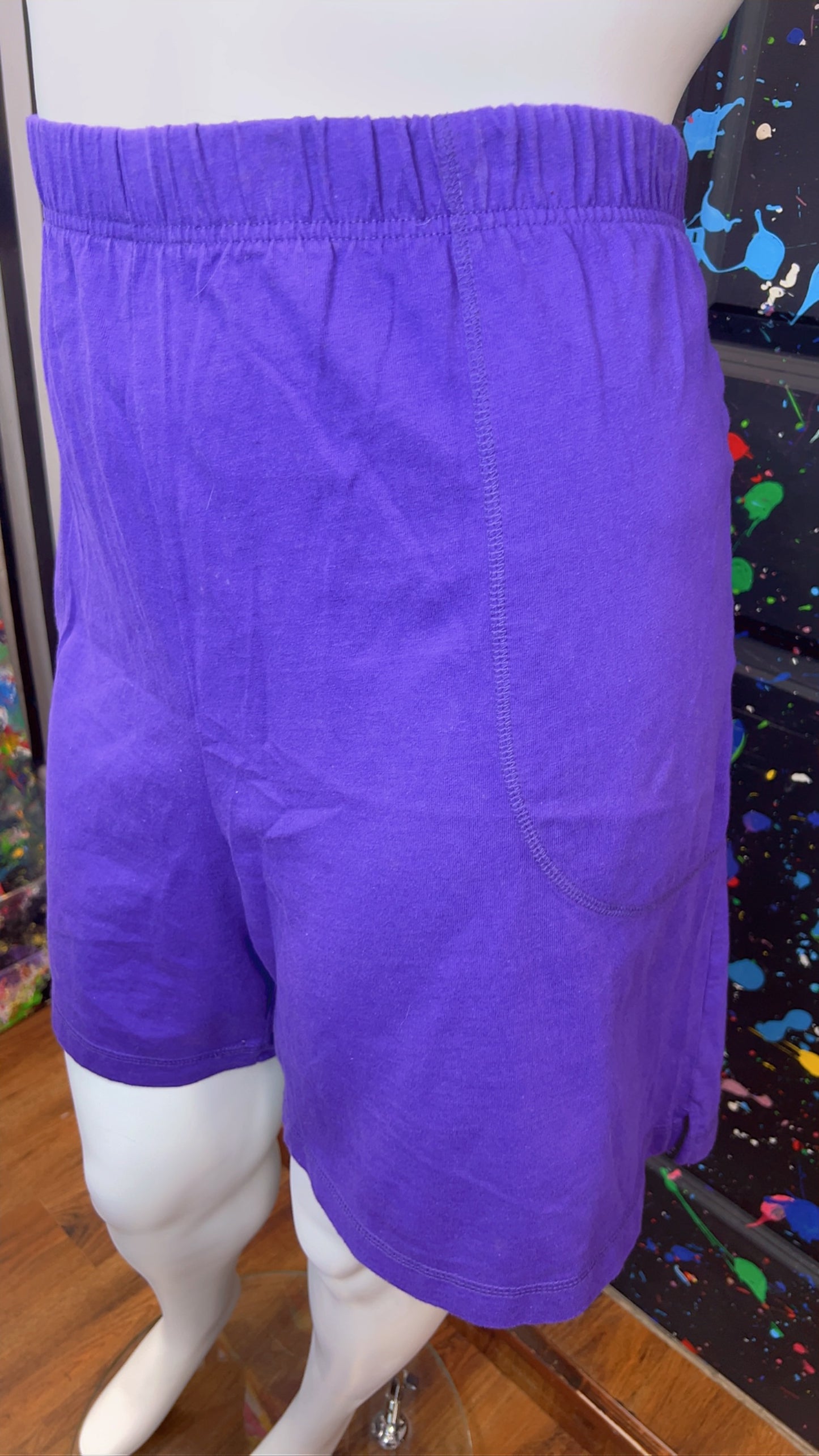 Vintage Purple Cotton Shorts (18W/20W)