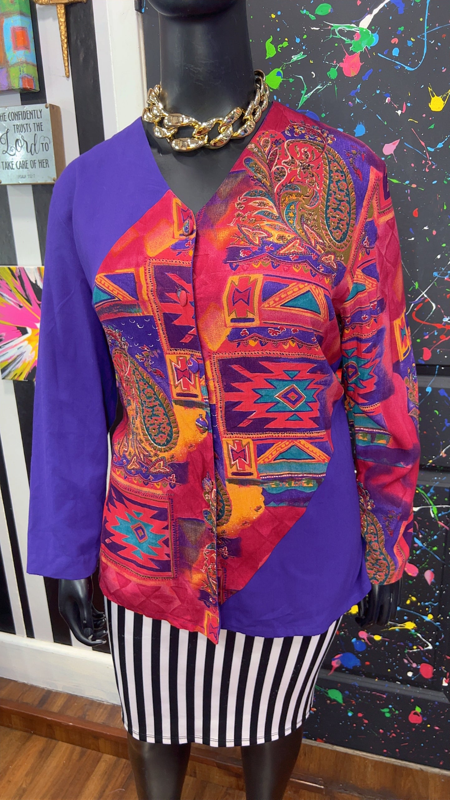 Vintage CM Shapes Blouse (18)