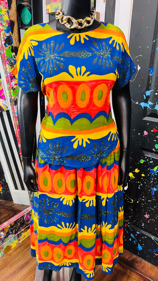 Vintage Platinum By Dorthy Skirt Set (14) *KC