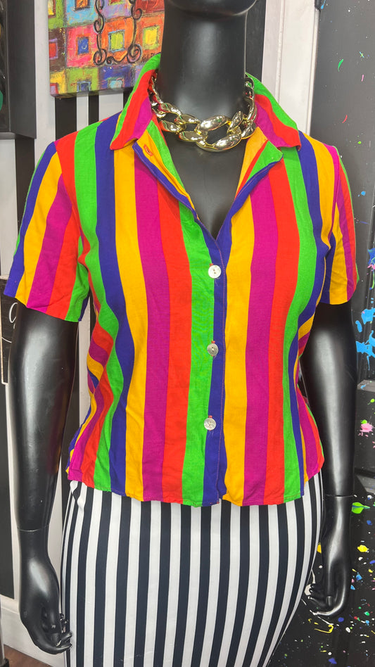 Vintage Rayon ‘Life Savers’ Blouse (12)