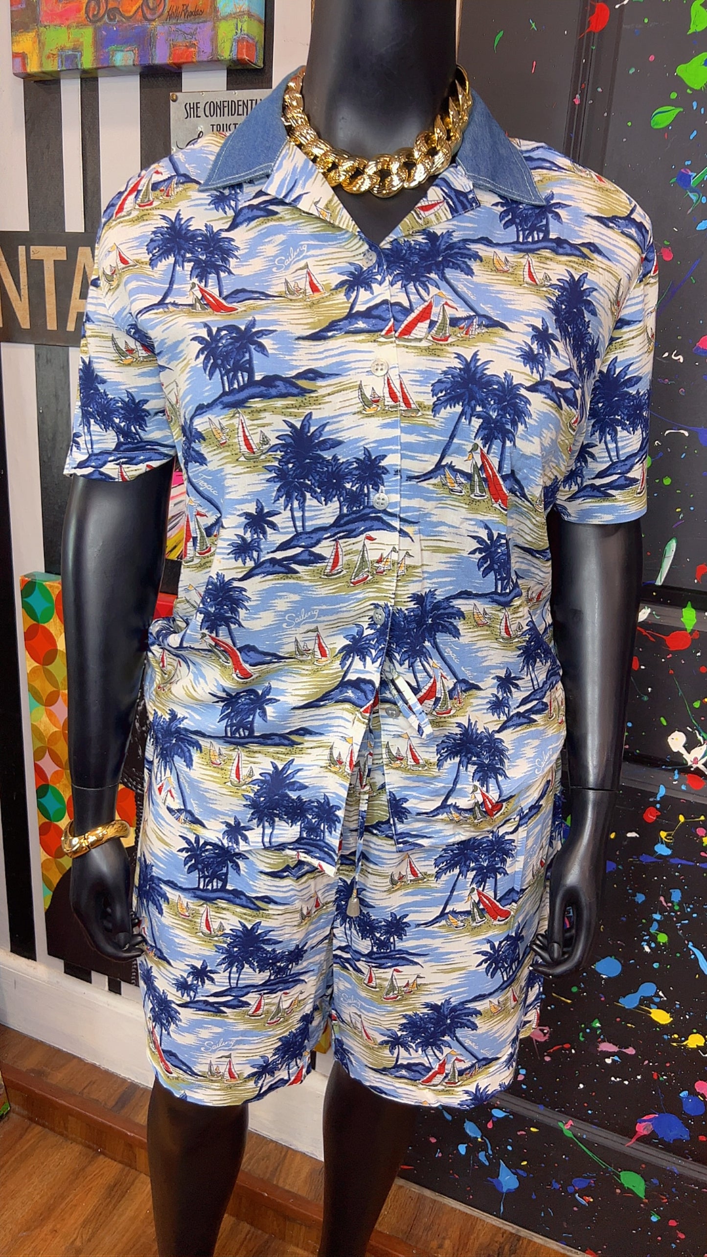 Vintage Tropical Shorts Set (16)