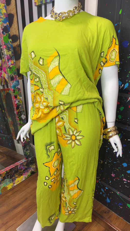 Vintage Traditional African Pants Set- Deadstock New never Worn (