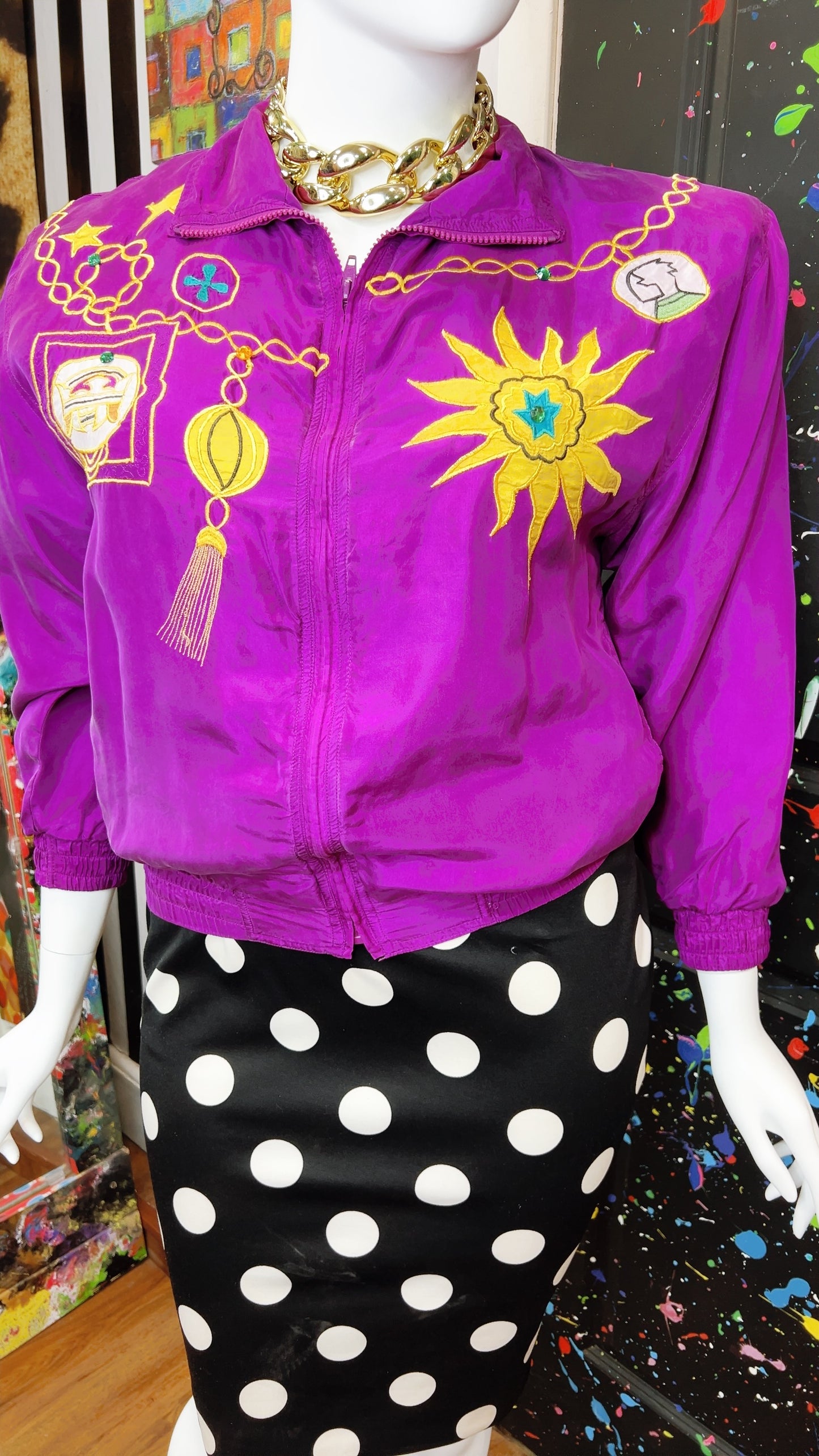 Vintage Purple Nautical Jacket (14)