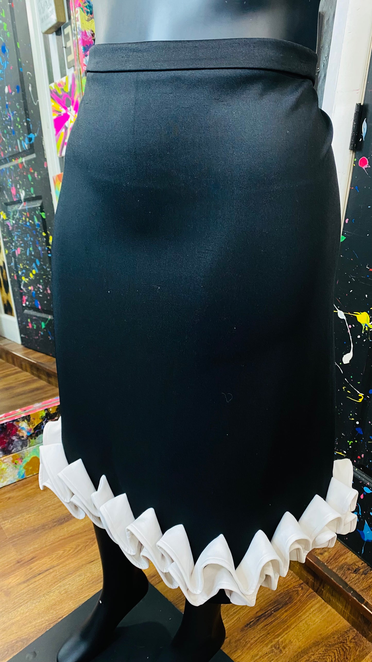 Black & White Statement Skirt (22)