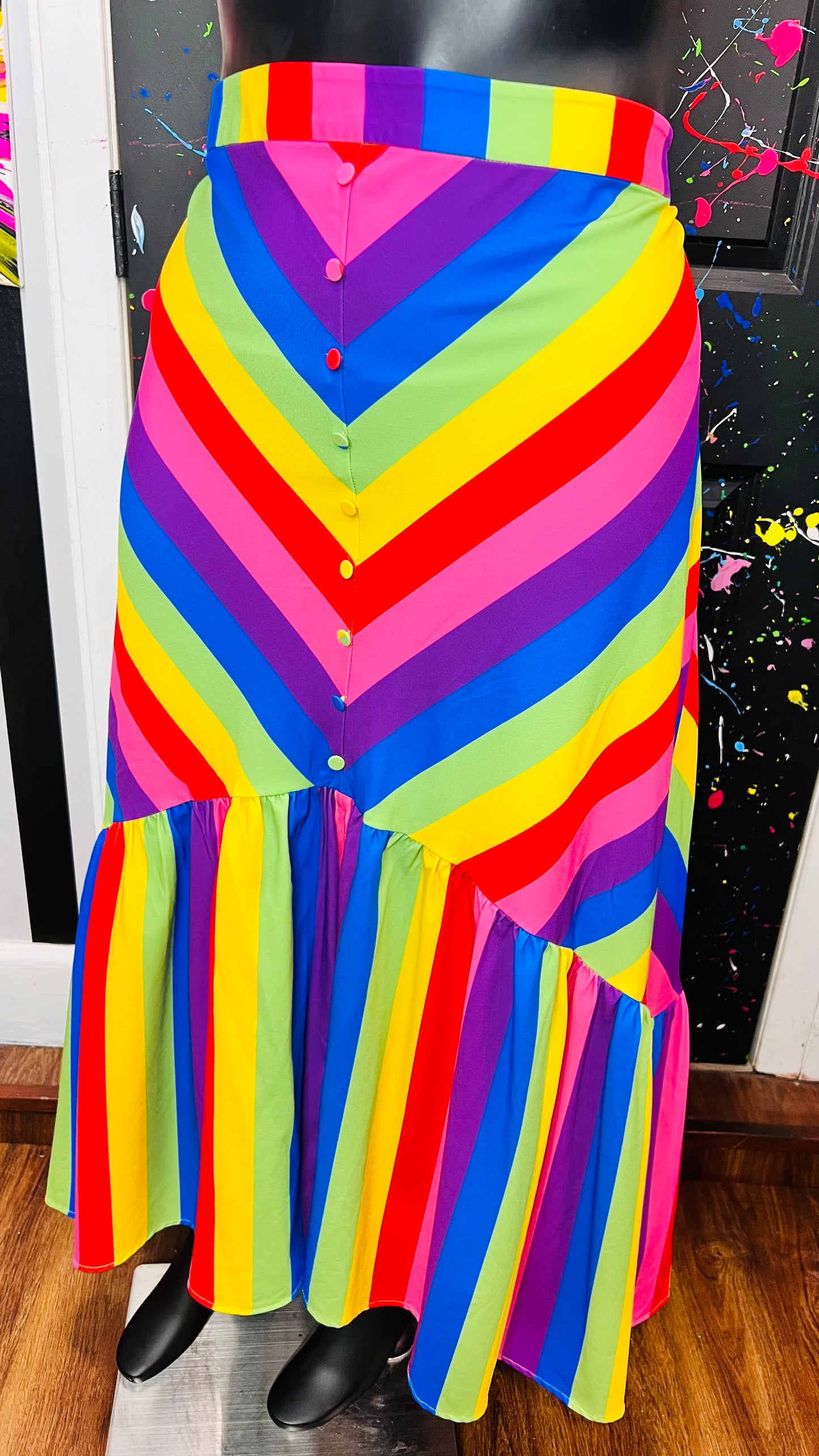 Eloquii New w/ Tags Rainbow Skirt (22)
