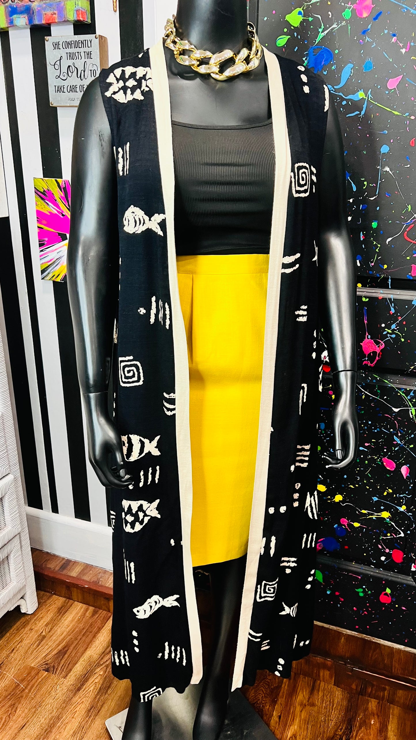 Vintage Tribal Print Duster (22W)