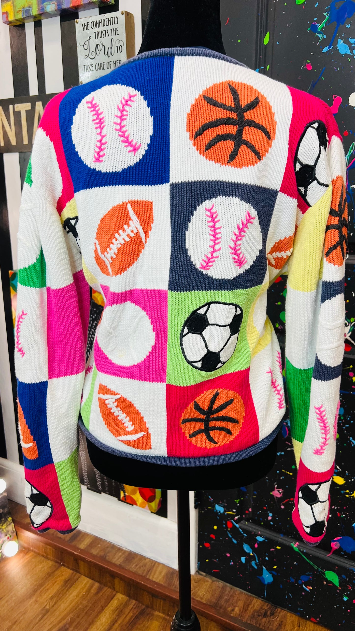 Vintage Sports Cropped Sweater (14/16)