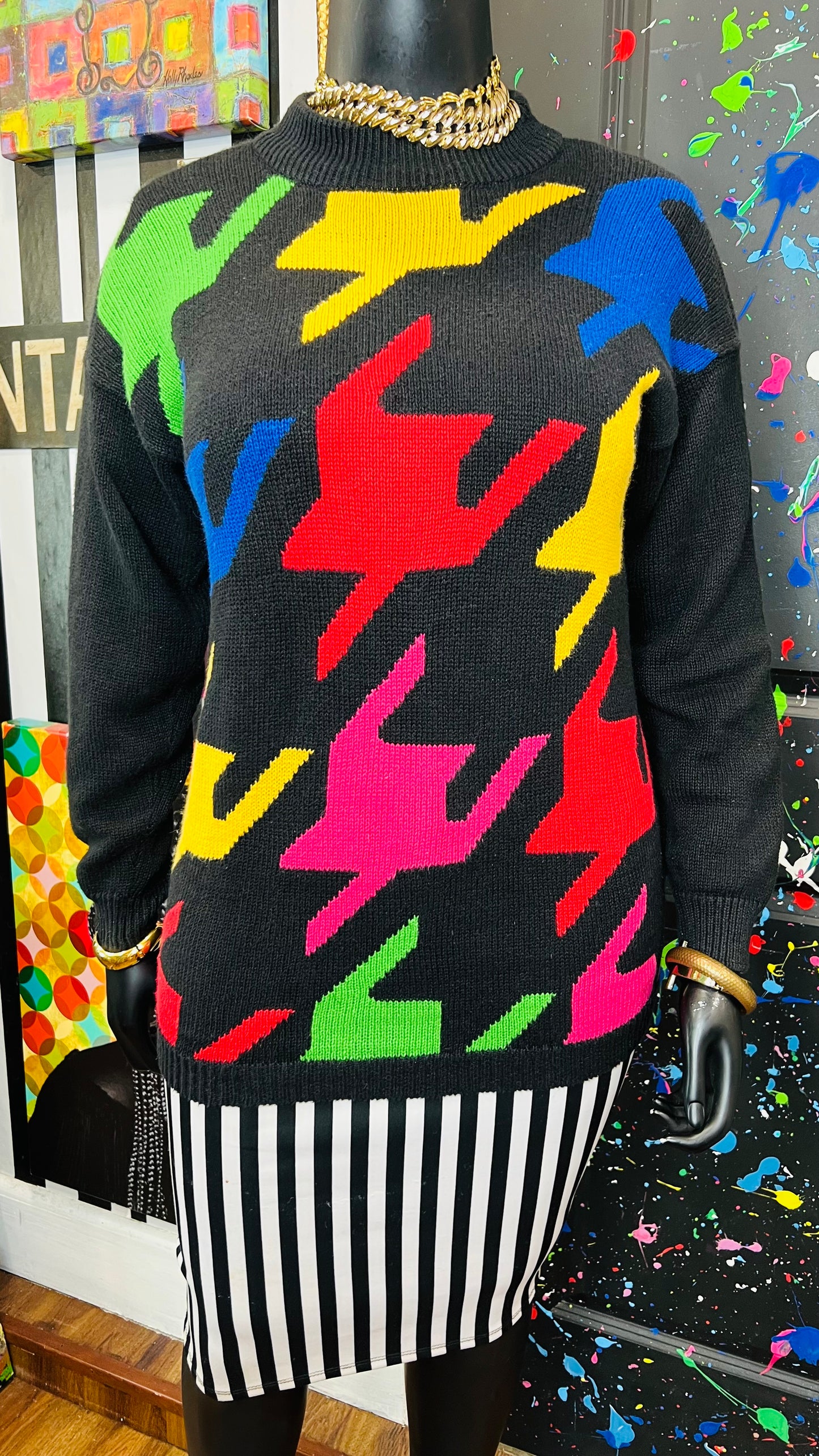 Vintage Coloblock 90’s Sweater (16)