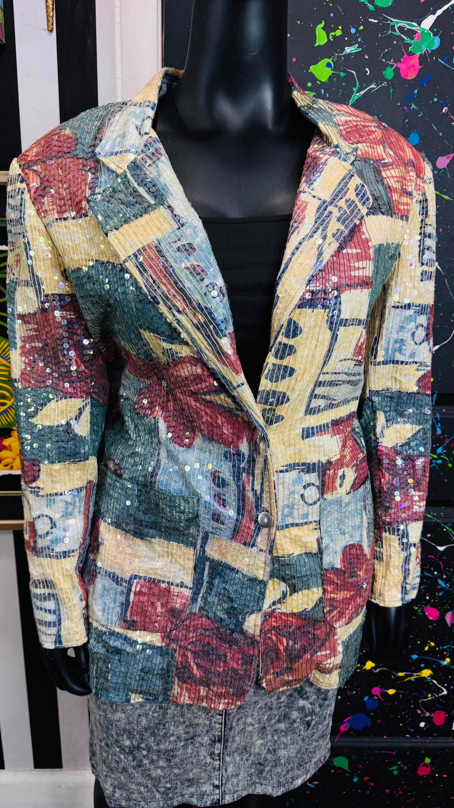 Vintage Sequin Blazer Dead Stock- New w/ Tags Blazer (20)