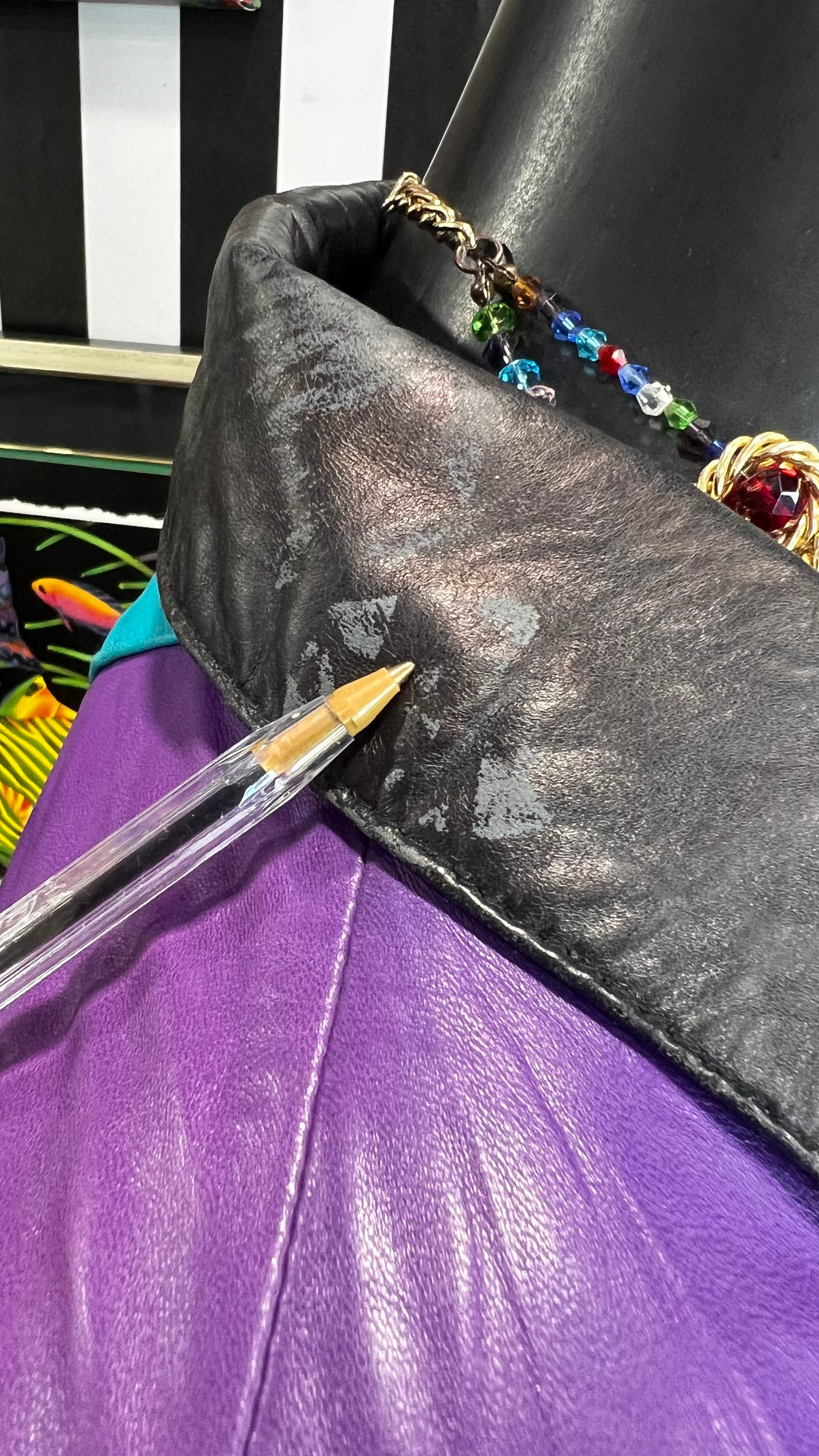 Vintage Genuine Leather Funky Bomber (22)