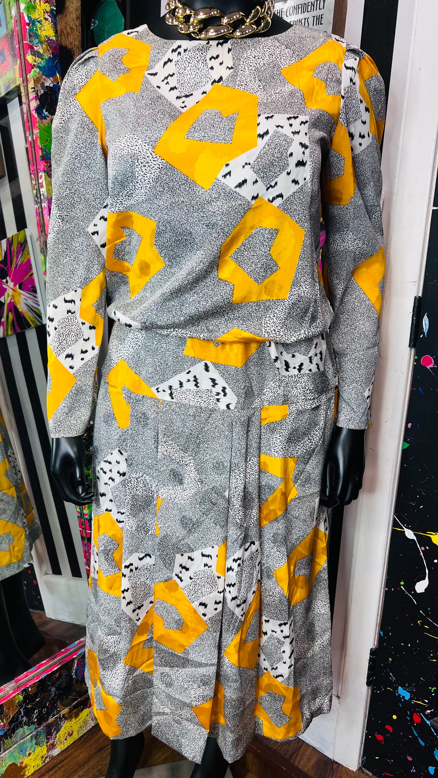 Vintage Abstract 80s/90s Dress (16)