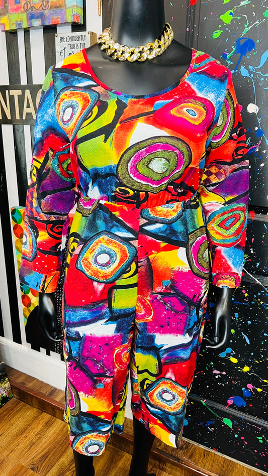 Vintage Long Sleeve Abstract Romper (16)