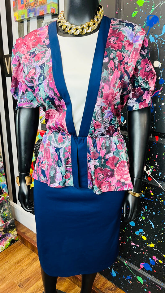 Vintage Floral Dress (20W)