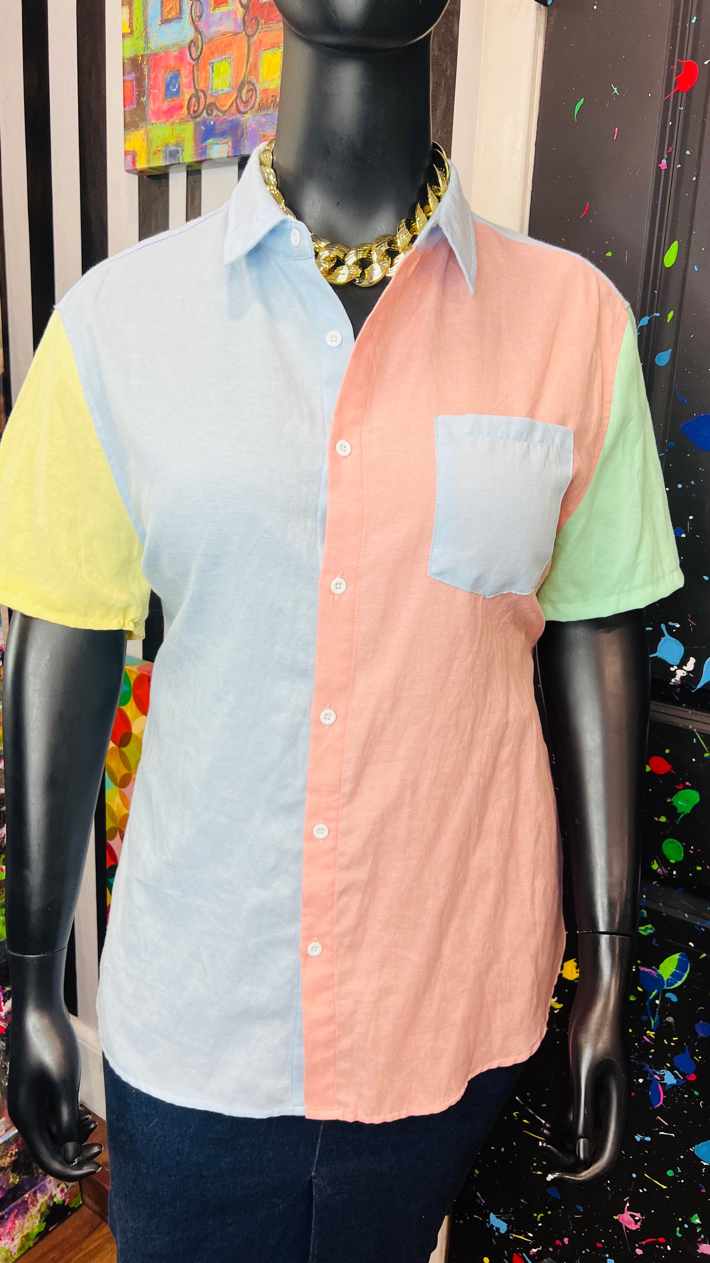 ColorBlock Pastel Blouse (18)